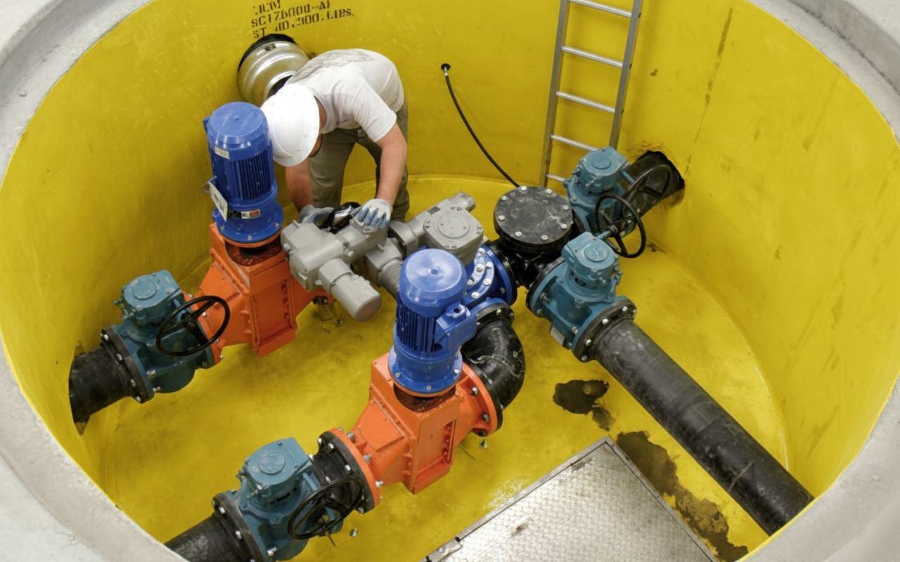 As estações elevatórias/poços de bombagem da WiseFlow oferecem o melhor de dois mundos