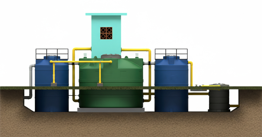 A versatilidade modular das Estações de Elevação em betão revestido da WiseFlow